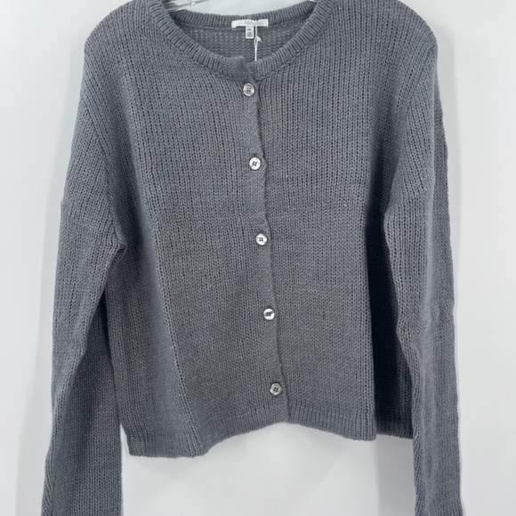 NIA AEIANA BUTTON FRONT CARDIGAN GREY NEW SIZE SMALL/MEDIUM - Picture 4 of 10